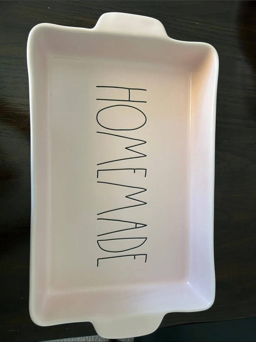 Rae Dunn  HomeMade Pink Ceramic Baking Dish